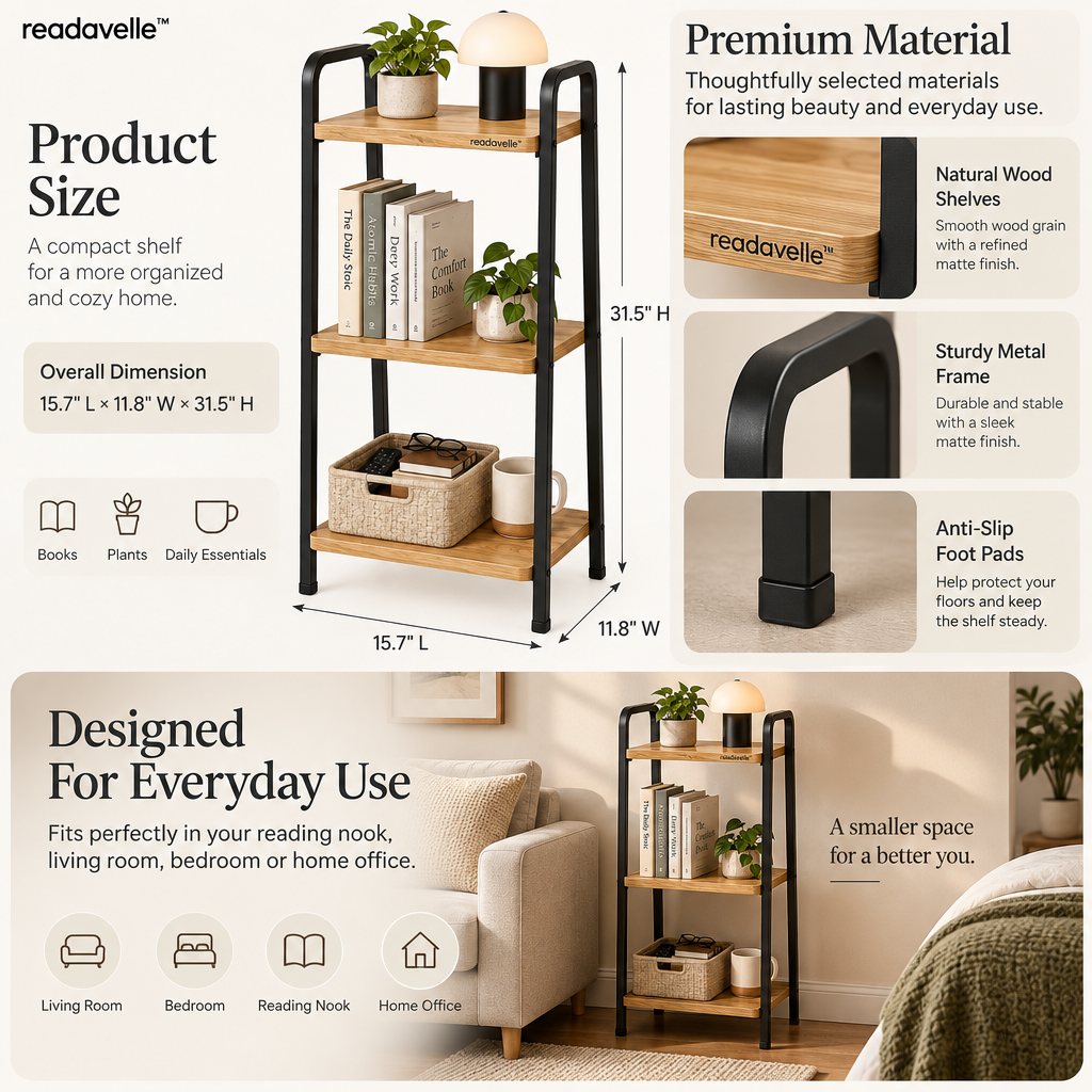 readavelle™ Reading Lamp Shelf
