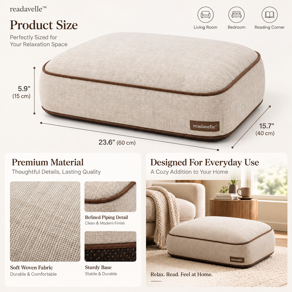 readavelle™ Reading Footrest Cushion