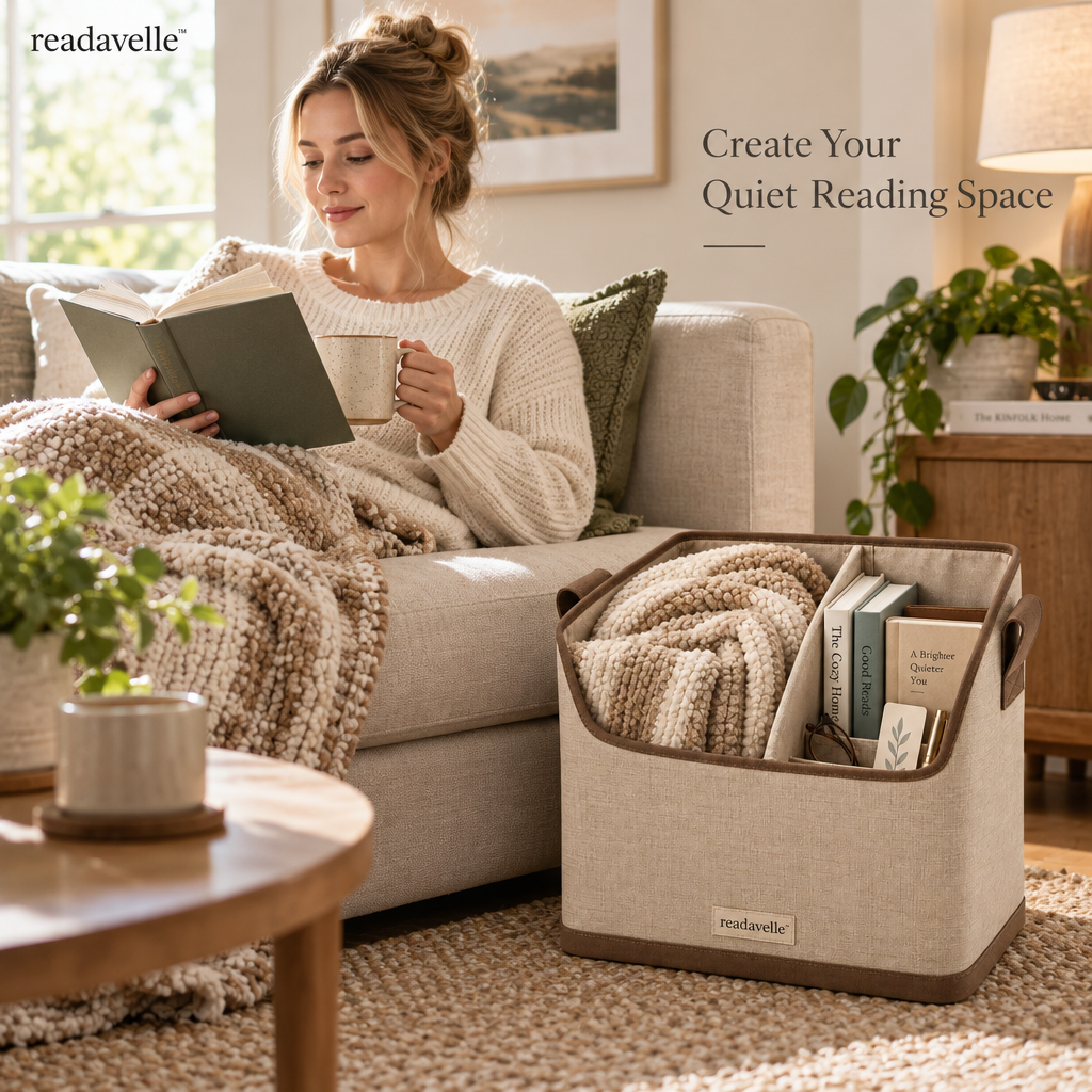 readavelle™ Reading Blanket Basket