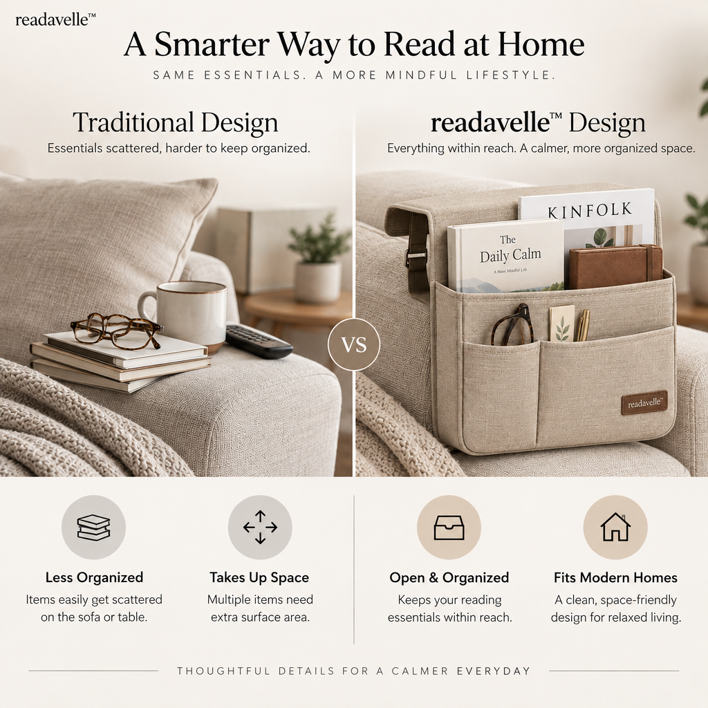 readavelle™ Bedside Book Caddy