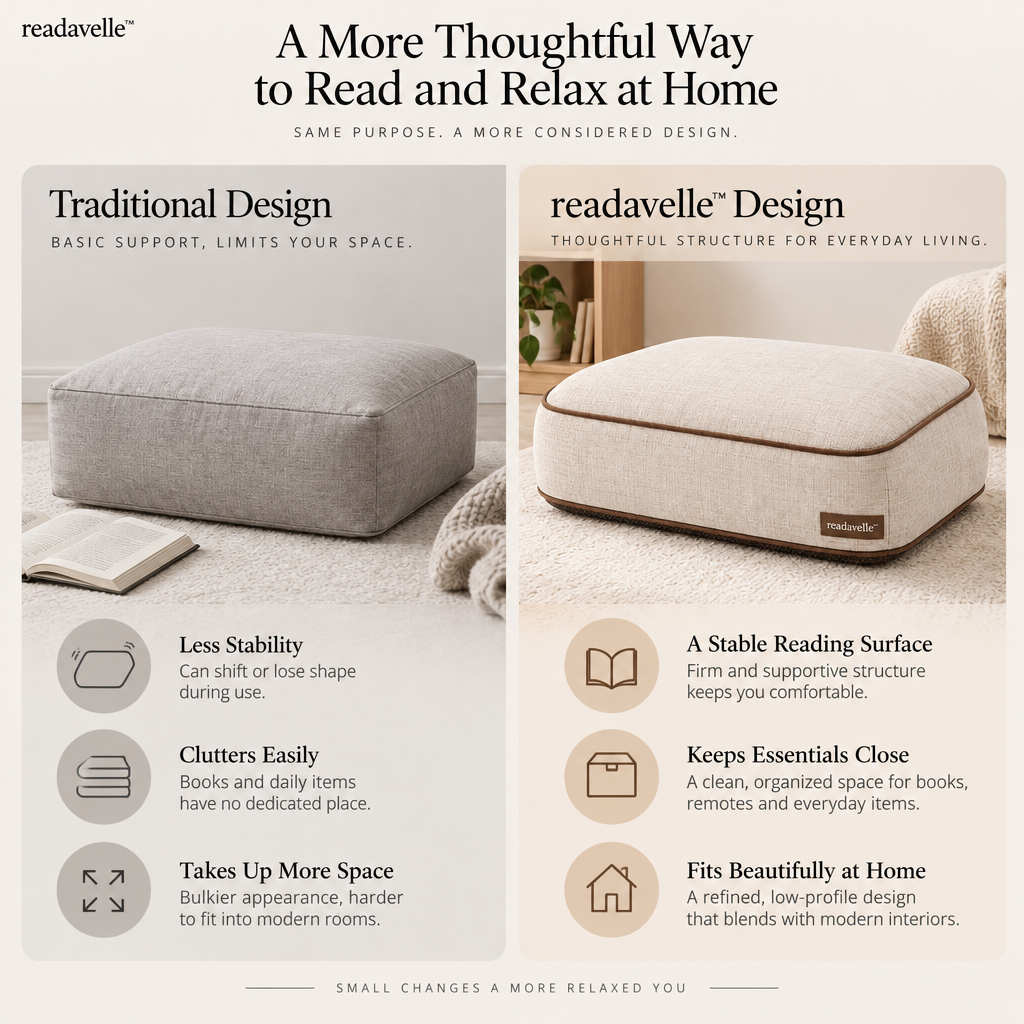 readavelle™ Reading Footrest Cushion