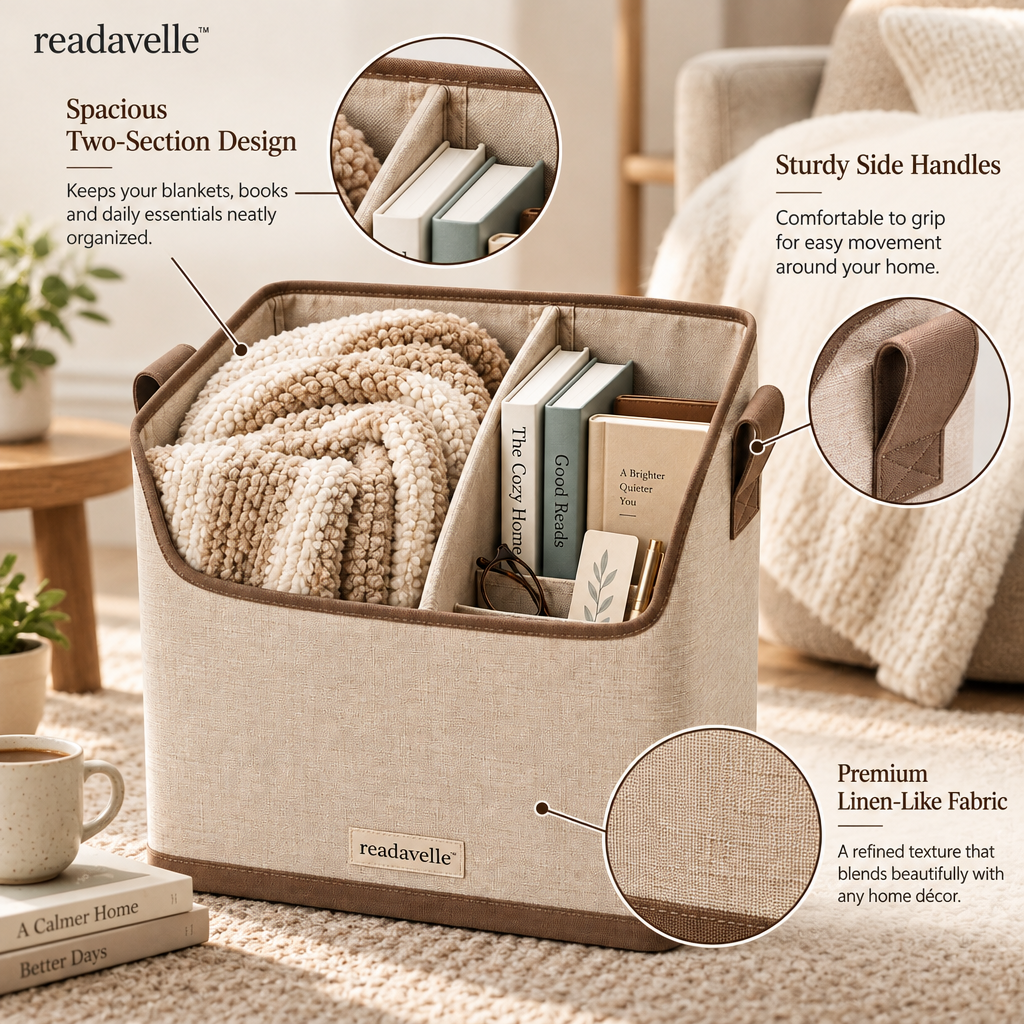 readavelle™ Reading Blanket Basket