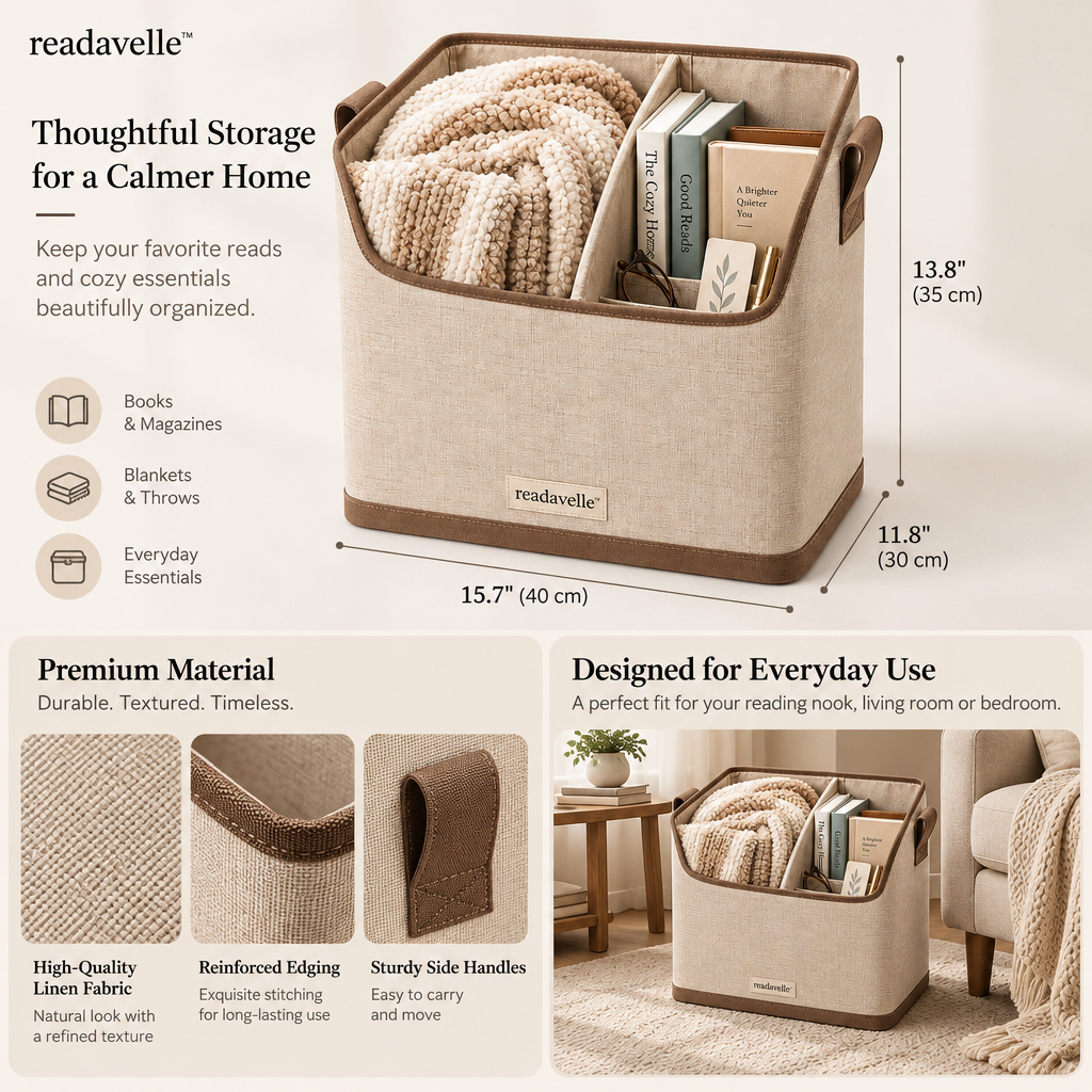 readavelle™ Reading Blanket Basket